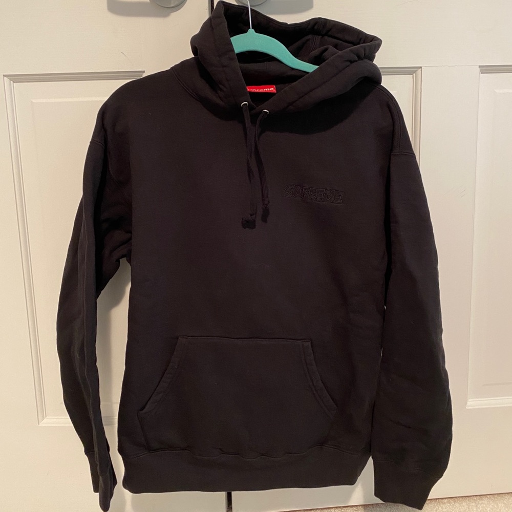 Black supreme Smurf’s hoodie